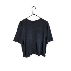 A New Day Black Pocket T-Shirt XX-Large 100% Cotton Casual